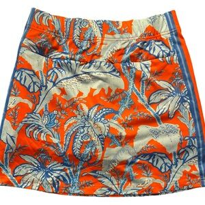 Gretchen Scott Designs Tropical Orange and Blue Skort- XS blue orange ,
